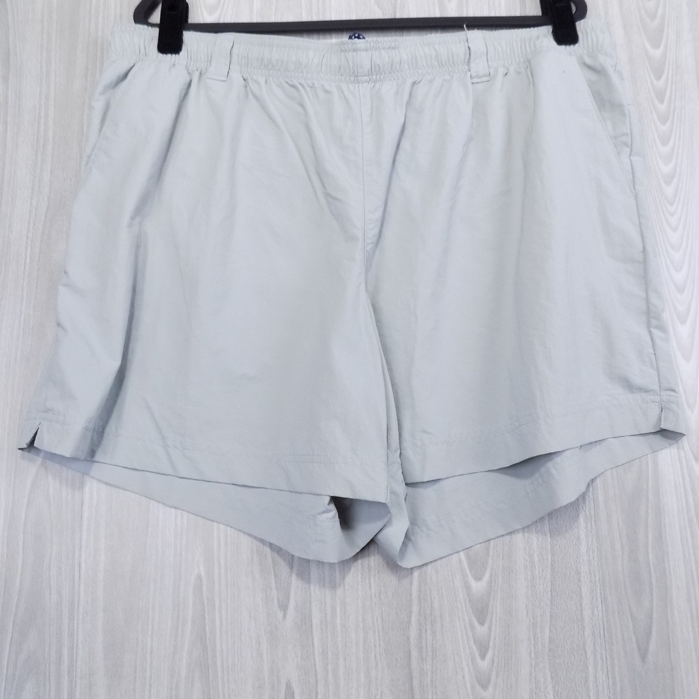 Columbia PFG Men 2X Grey Performance‎ Fishing Gear Shorts FW0188 5 Inch Inseam